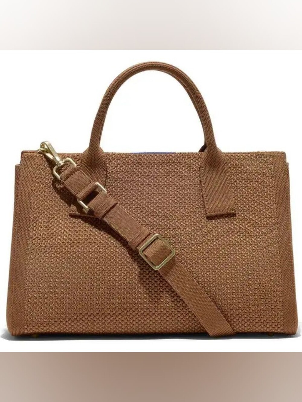 Rothy's Classic Handbag in Sierra Brown.